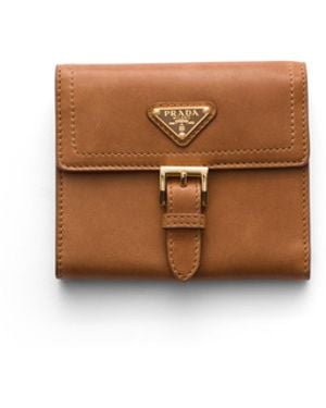 Prada Cartera Pequeña De Napa, Mujer - Blanco
