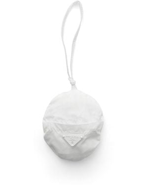 Prada Sombrero De Pescador Plegable De Re-Nylon, Talla - Blanco