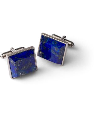 Prada Gemelos De Metal Y Piedra Semipreciosa, Mujer - Azul