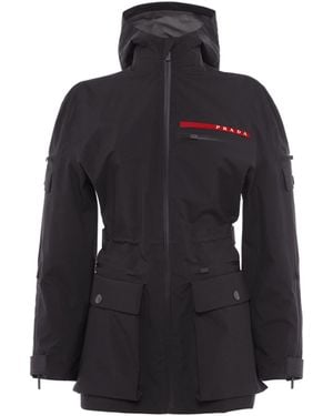 Prada Giacca In Tessuto Gore-tex Pro - Blu