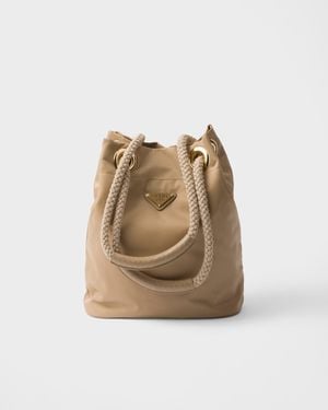 Prada Petit Sac Seau En Re-Nylon - Neutre