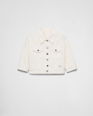 Prada Blouson Cropped - Bianco