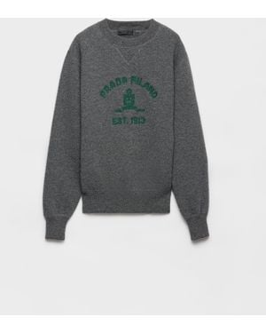 Prada Cashmere Crew-Neck Jumper - Grey