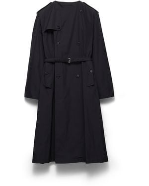 Prada Abrigo En Mezcla De Algodón, Hombre, Talla - Azul