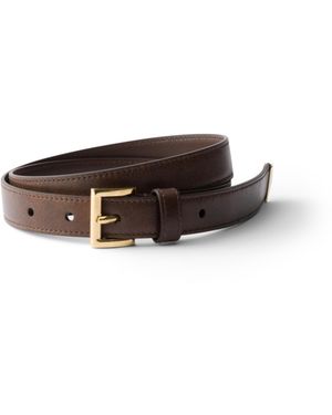 Prada Cinturón De Piel, Mujer, Talla - Blanco