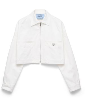 Prada Cazadora Tipo Chino, Mujer, Talla - Blanco