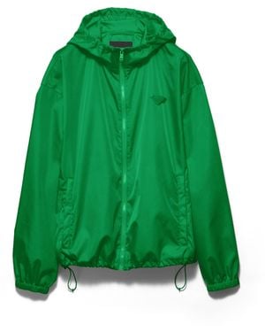 Prada Chaqueta Impermeable De Re-Nylon, Talla - Verde