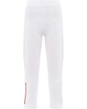 Prada Leggings In Poliestere Soft Rec - Bianco