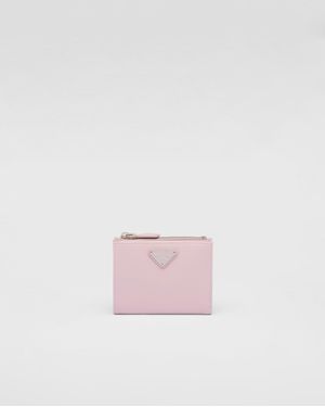 Prada Portafoglio Piccolo In Saffiano - Rosa