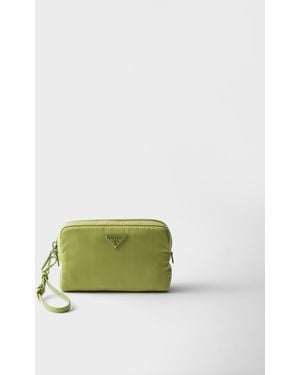 Prada Kleine Pouch Aus Re-Nylon - Grün