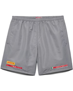 Prada Bañador De Tejido Técnico Luna Rossa Pirelli, Hombre, Talla - Gris