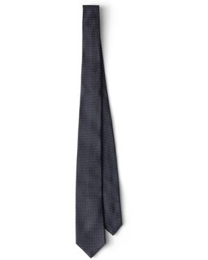 Prada Corbata De Seda, Hombre, Talla - Blanco