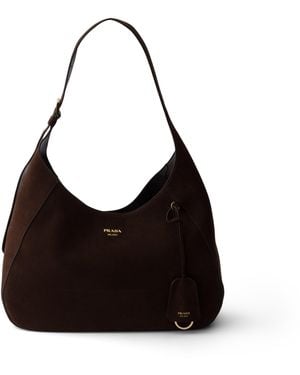 Prada Bolso Boogie Grande De Ante, Mujer - Negro