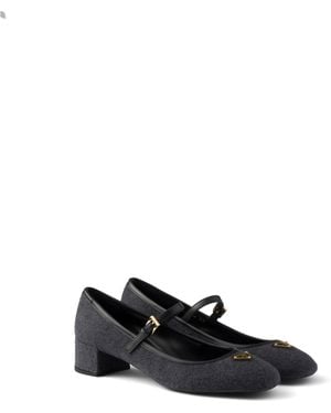 Prada Zapatos De Tacón De Tela, Mujer, Talla - Negro