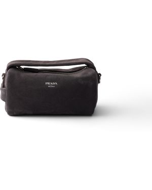 Prada Bolso Bandolera De Ante, Hombre - Blanco