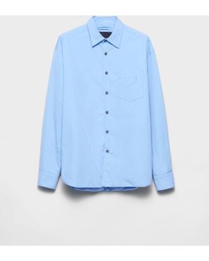 Prada Cotton Padded Shirt - Blue