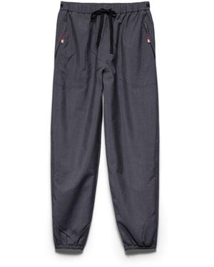 Prada Joggers De Mohair Ligero, Mujer, Talla - Azul
