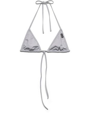 Prada Top De Bikini De Punto, Mujer, Talla - Blanco