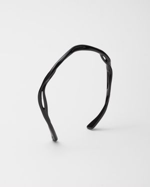 Prada Headband Aus Nylon - Mehrfarbig