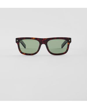 Prada Occhiali Da Sole Con Iconica Placca - Multicolore