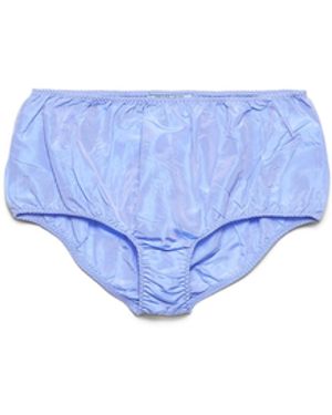 Prada Braguitas De Tafetán, Mujer, Talla - Azul