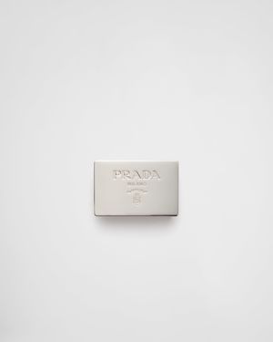 Prada Boucle De Ceinture En Métal - Blanc