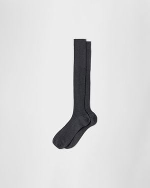 Prada Calf-Length Socks - White