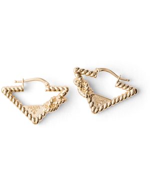 Prada Pendientes De Metal, Mujer - Blanco