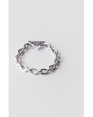 Prada Kettenarmband Aus - Mettallic