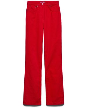 Prada Pantalones De Pana Con Cinco Bolsillos - Rojo