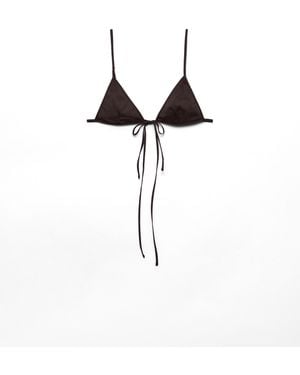 Prada Sujetador De Popelín Elástico - Neutro