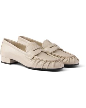 Prada Mocasines De Piel, Mujer, Talla - Blanco
