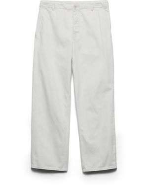 Prada Vaqueros De Tejido Vaquero Regular Blanqueado, Hombre, Talla - Blanco