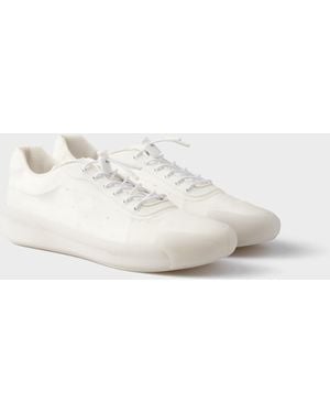 Prada Technical Fabric Trainers - White