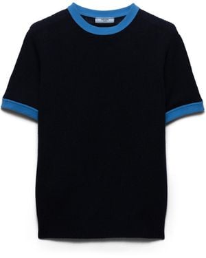 Prada Jersey Con Cuello Redondo De Cachemir, Mujer, Talla - Azul