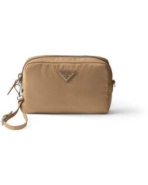 Prada Pouch Pequeño De Re-Nylon, Mujer - Neutro