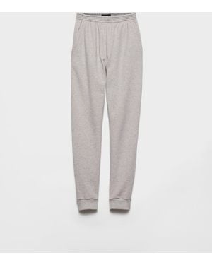 Prada Cotton Fleece Joggers - Grey
