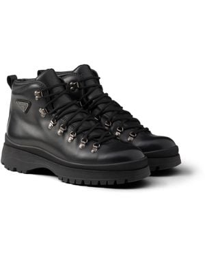 Prada Botines De Piel Brixxen Hombre, Talla 6 - Negro