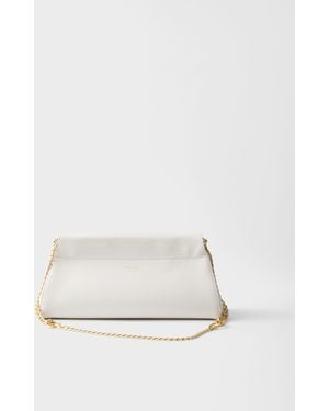Prada Enchaîné Medium Leather Bag - Natural