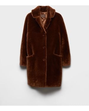 Prada Shearling Coat - Brown