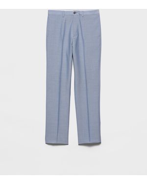 Prada Wool And Mohair Trousers - Blue