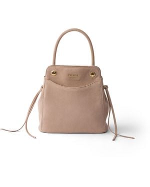 Prada Minibolso Carry De Ante, Mujer - Neutro