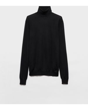 Prada Cashmere Turtleneck Jumper - Black