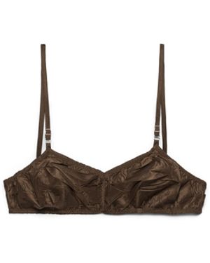 Prada Sujetador De Tafetán, Mujer, Talla - Blanco