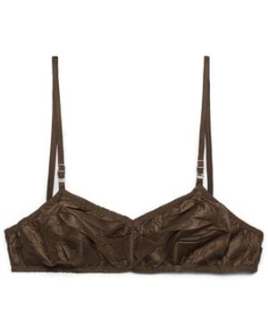 Prada Sujetador De Tafetán, Mujer, Talla - Blanco