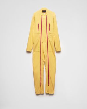 Prada Cotton Jumpsuit - Yellow