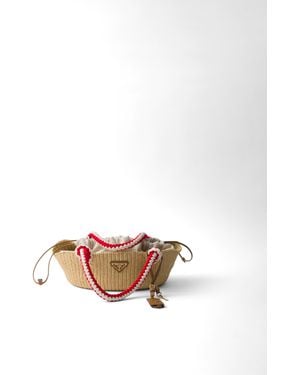 Prada Bolso Pequeño De Croché - Blanco