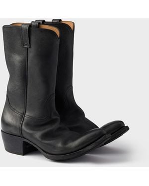 Prada Leather Boots - Black