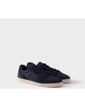 Prada Sneaker Aus Wildleder Und Re-Nylon - Blau