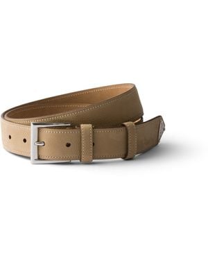 Prada Cinturón De Piel Nobuk, Hombre, Talla - Marrón